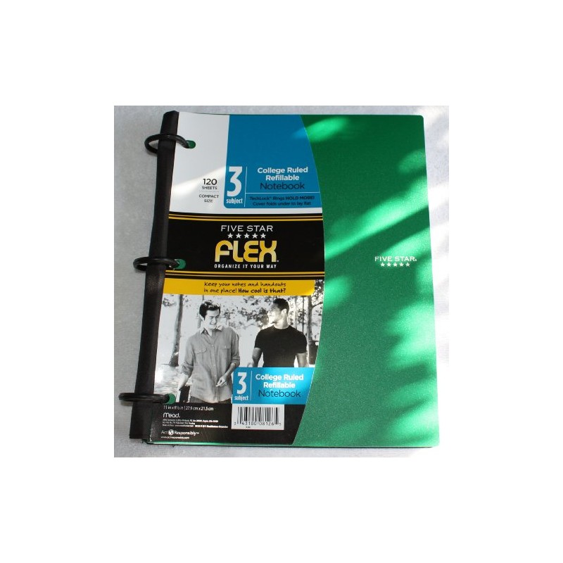 Five Star 3-Subject Notebook, 8.5 x 11 (08126)