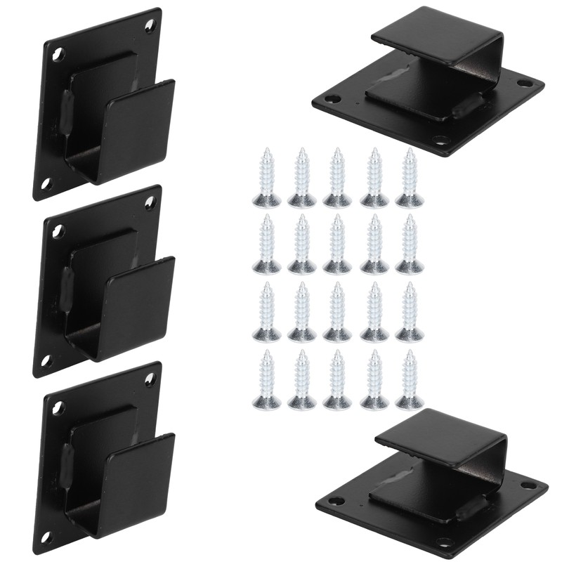 5pcs Wall Shelf Mount Bracket Display Shelf Hook Hanger Rack