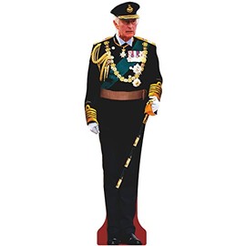 H10523 Charles III in Uniform Cardboard Cutout Standee Standup