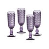 Champagne Flute Beverage Glass Cup Alba by Godinger – Amethyst