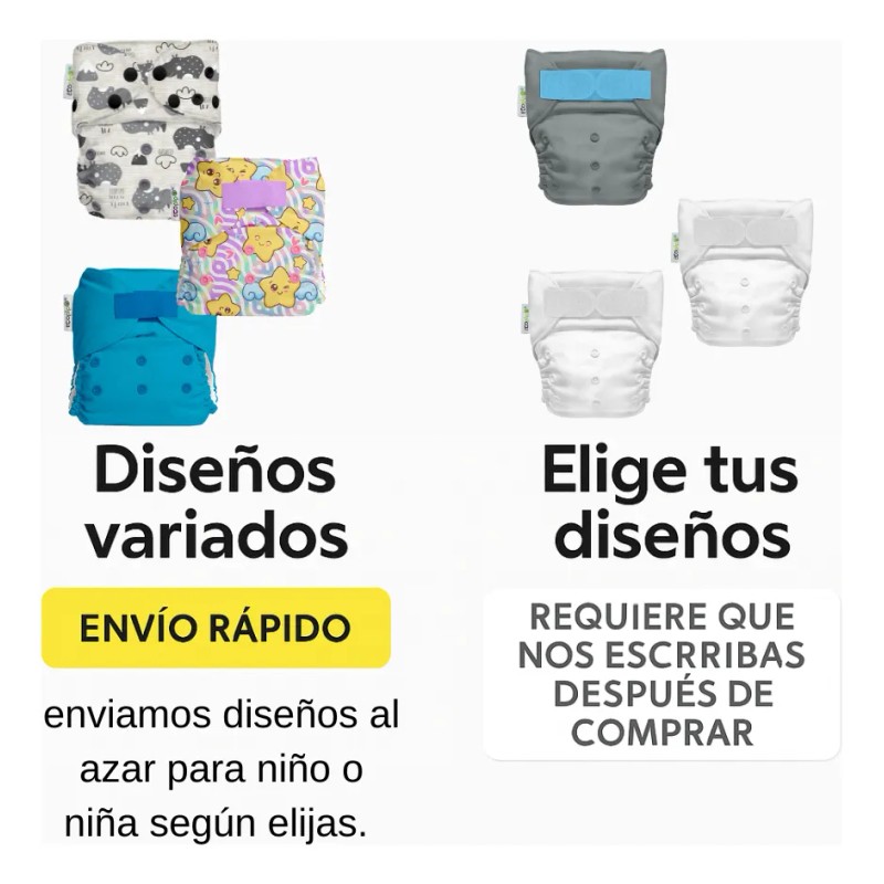 Pañales Ecológicos De Tela Ecopipo + Filtro De Bambú 6