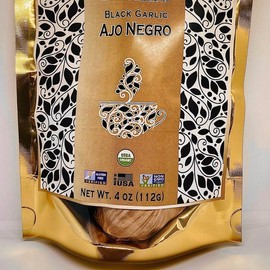 BN Black Garlic  ,None GMO , Vegan , Gluten Free USDA Organic Certified Large and  Delicious Flavor All Natural Grown & pack  in the USA - 340g: 3 PCs