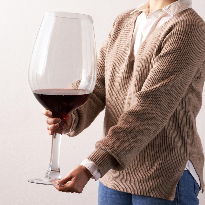 True Bordeaux Giant Wine Glass Holds 1.5 Gallons or 200