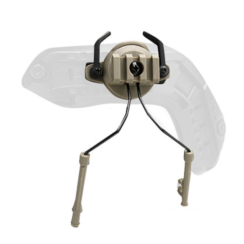 2Pcs Suspension Headset Bracket Helmet 19‑21mm Rail Adapter Rotatable Headphones