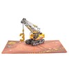 Liif Crane Truck Happy 3rd Birthday Card,3D Greeting Pop Up