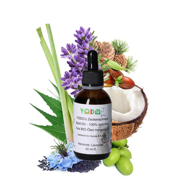 YODO’s Zeckenschreck, 100% Natural tick Protection, tick Oil for Dogs