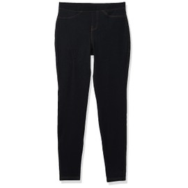 Ruby Rd. Women's Petite Pull-on Extra Stretch Denim Jean, Black, 10P