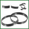 Motoforti 70.1mm to 66.1mm Universal Car Hub Centric Rings Black