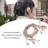 10Pcs 2pin Hearing Aid Cable High Temperature Resistance PVC Reliable