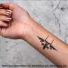 4 x 'Fighter Plane' Temporary Tattoos (TO00013803)