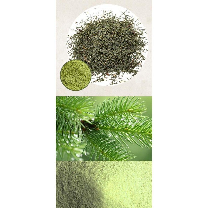 Organic Natural Pure Pine Needle Herb Extract Powder-500g(1.1LB)/Contain Suramin, Bioflavonoids,
