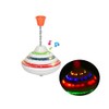 Push Down Spinning Top Toy with LED and Music Peg-top