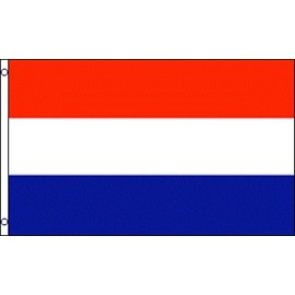 Netherlands Outdoor Nylon Flag 3x5 ft Printed Flag with Image on Both Sides and 2 Grommets (Netherlands)