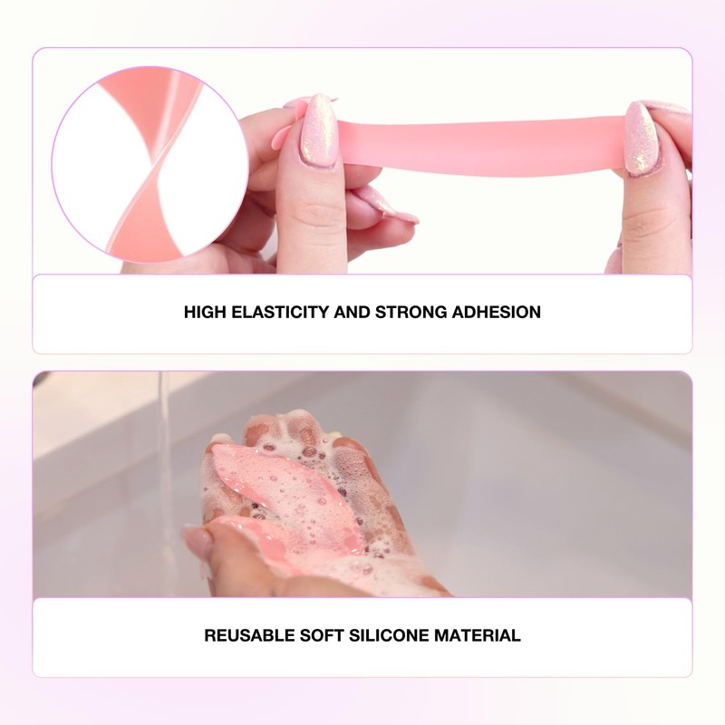 Curacoro Reusable Eye Pads, Silicone Under Eye Patches Lash Lift
