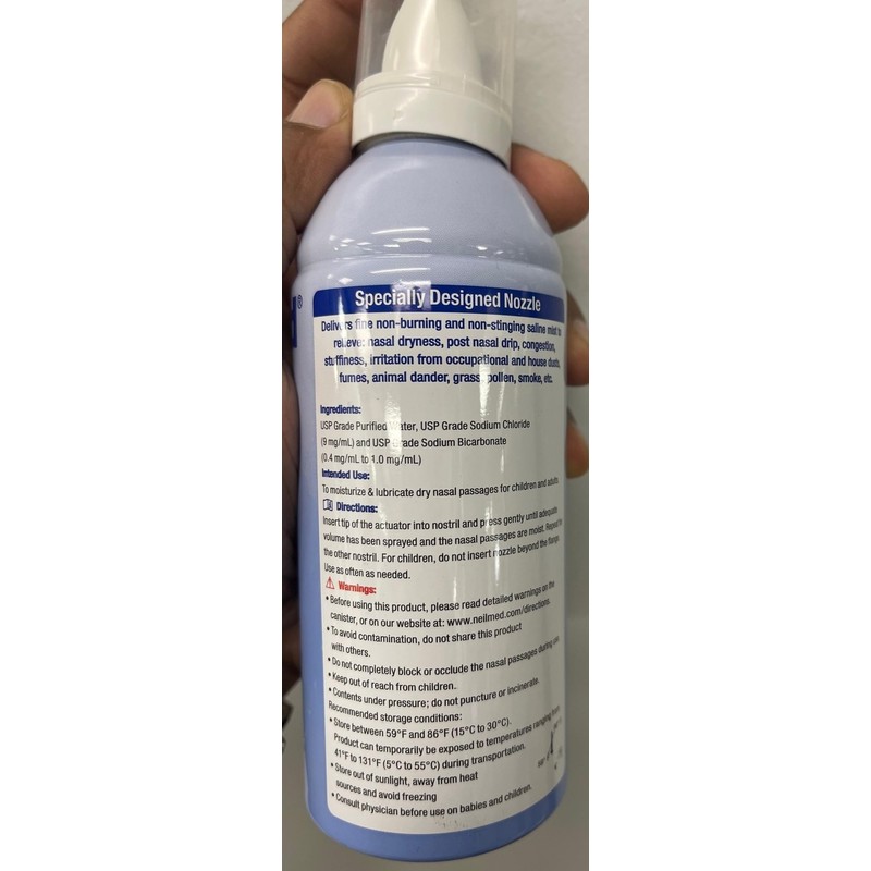 NeilMed NasaMist Isotonic Saline Spray. Soothe, Moisturize and Cleanse Using