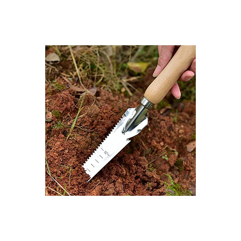Garden Weeding Tools Multifunctional Manual Weeder Wooden Handle Weed Remover