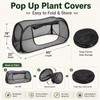 2PCS Pop Up Mesh Plant Covers for Raised Beds, Foldable