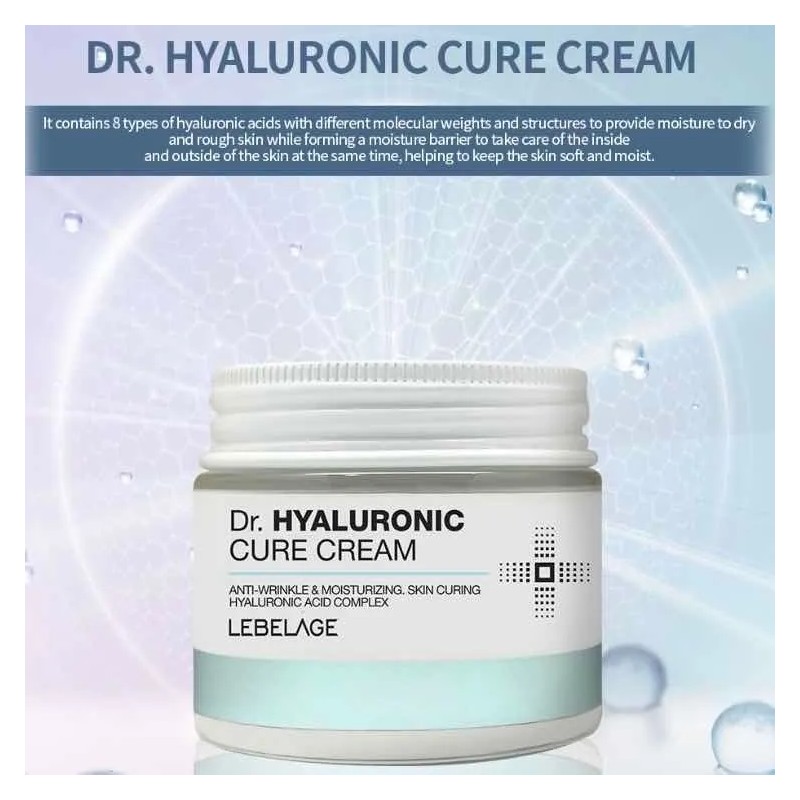Crema Facial Coreana Dr Cure Acido Hialurónico, Antiedad_2pz
