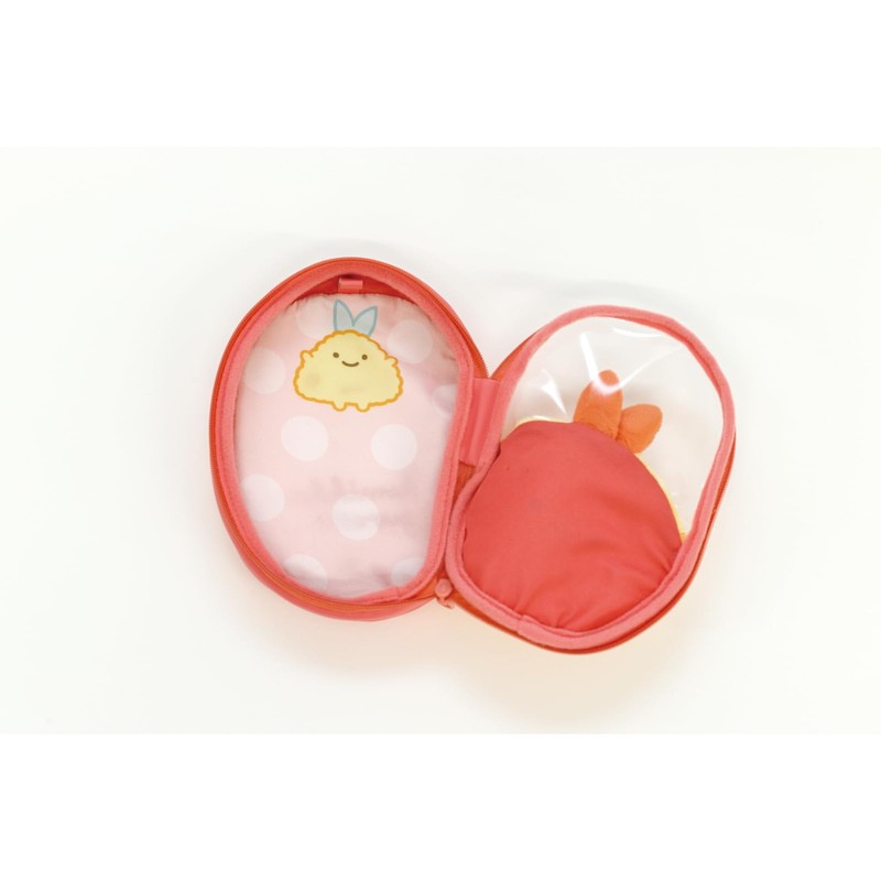 San-X CA44206 Sumikko Gurashi Plush Pouch Shrimp Furano Tail