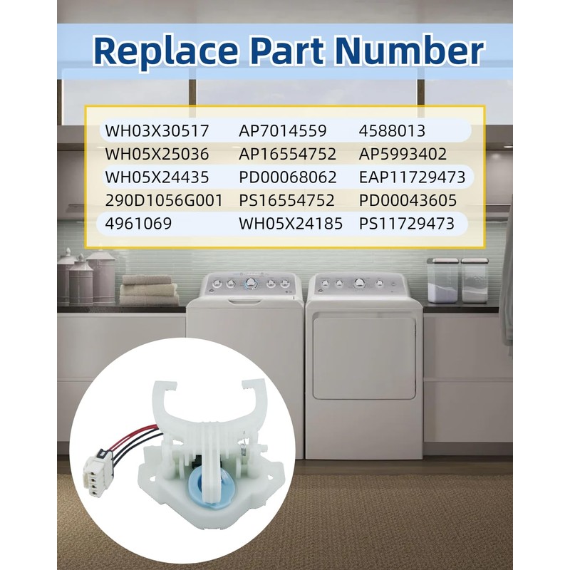 WH03X30517 WH05X25036 Washer Mode Shifter Compatible with GE Hotpoint Clothes