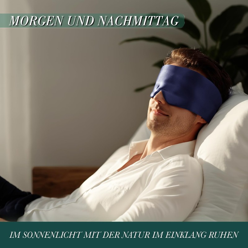 Joyhabit Silk Sleep Mask for Men and Women, Extra Large