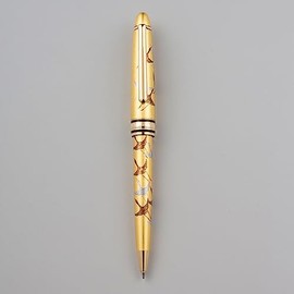[Select as a Gift for Japan-US Summits] Makie Ballpoint Pen Thousand Cranes (Gold)