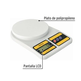 Pretul BASE-5EPP, Báscula digital para cocina plato de polipropileno 5 kg