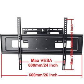 VideoSecu Mount LCD LED Articulating Single Arm TV Wall Mount Bracket for Most LG 32-65 inch TV MW365BBM7 BR5
