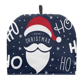 PJHEQOXE Creative Santa Claus Tea Cozy Kitchen Kettle Dust Cover Washable Teapot Dust Cover Tea Kettle Cover for Tea Pot Christmas Decorative Kitchen（Blue）