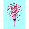 パーティーグッズ　クラッカー　LOVE BOMB ラブ ボム クラッカー ハート型　5個入