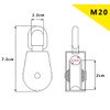 Rissei Swivel Pulley Set - Stainless Steel Rope Pulley for
