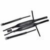 MUSIC FIRST Black Genuine Leather Super Wide Thick Comfortable 96