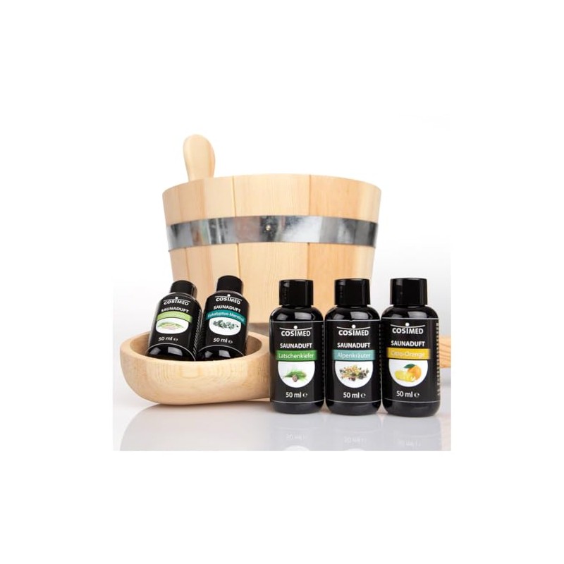 Sample set sauna fragrance, sauna pour concentrate, 6 bottles of