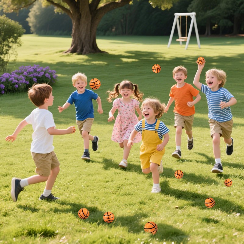 HENXING 24Pcs 2" Mini Basketball Stress Balls for Kids Tiny