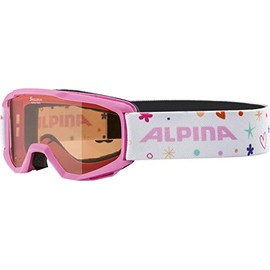 Alpina Kids Ski Snowboard Goggles Anti Fog Bright Lens Color Helmet Compatible PINEY
