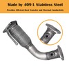 Razstdala 52349 Stainless Steel Exhaust Muffler Flex Pipe Fit For