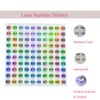 1 to 2000 Round Reflective Laser Number Stickers Self Adhesive