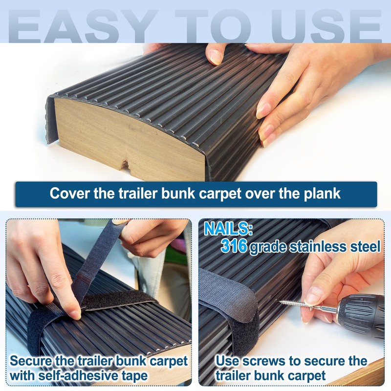 PE Waterproof Bunk Wrap Kit 24ft Roll 1.5 x 6in,