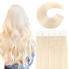 VINBAO Tape In Hair Extensions Human Hair 22Inch 50g 20pcs