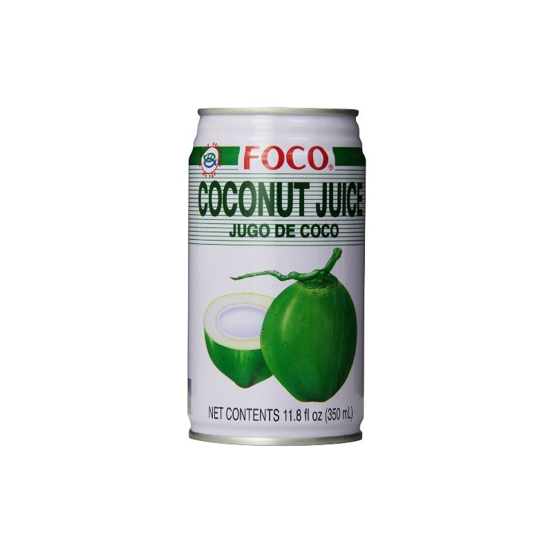 FOCO Coconut Juice with Pulp, 11.8 Fl Oz (Pack of