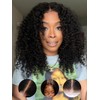 Sunber Bye Bye Knots Curly Glueless Human Hair Wig Pre