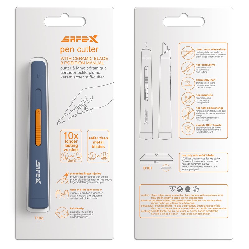 SAFEX T102 Ceramic Cutter Box Opener Envelope Paper Courier Bag
