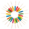 Accessotech 24 Mixed Paper Cocktail Umbrellas Parasols for Party Tropical