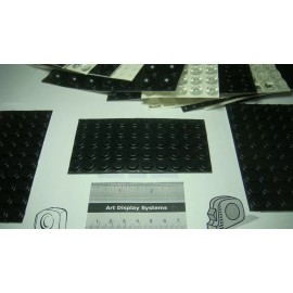 Bohle Innovation Solutions 300 CABINET DOOR BUMPERS 3/8" x 1/8"  SD POLYURETHANE BUMPER BLACK + SAMPLES