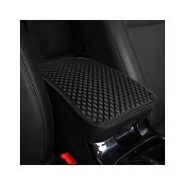 JNNJ Car Armrest Pad, Universal Non-Slip Car Centre Console Box Pad Protector, Comfortable Cover for Centre Armrest in Motor Vehicles Cars (Black)