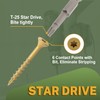 LIONMAX Wood Screws 1-1/2 Inch, Deck Screws #8 x 1-1/2",