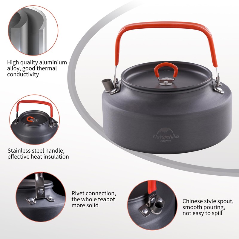 Naturehike Camping Tea Kettle Kettle Coffee Pot Portable Outdoor Kettle