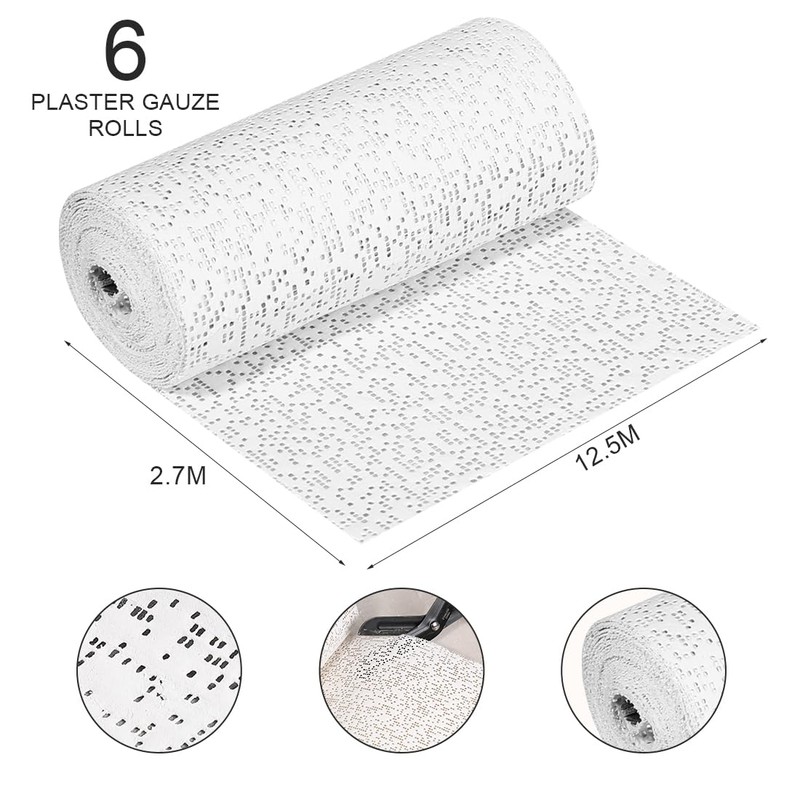Plaster Cloth Rolls 6 Pack Plaster of Paris Bandages Plaster