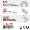 DAEMKOD 20 Pack Diamond Oscillating Tool Blade, Professional Multitool Blades,