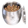 BREKX Premium Steel Dog Treat Container, Insulated Airtight Pet Food